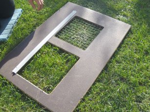 Montage Hühnerklappe